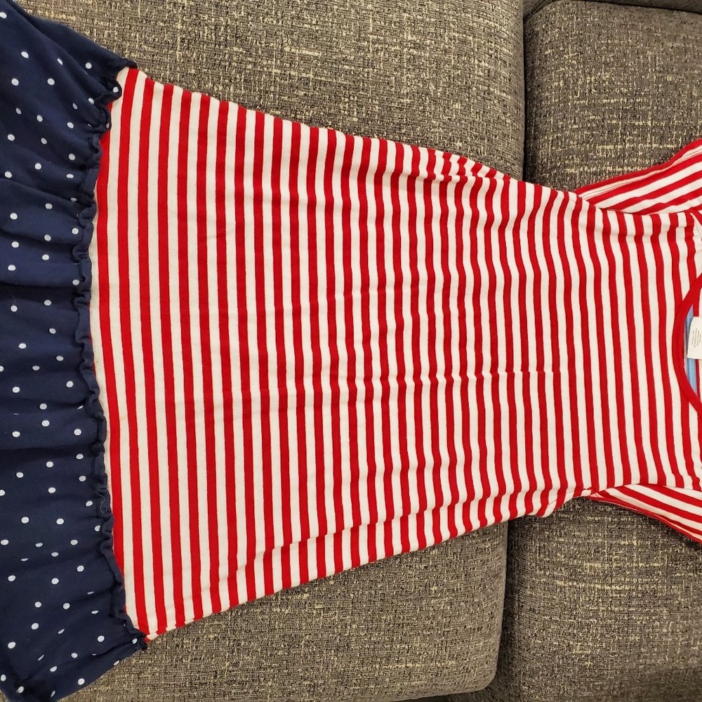 CRAZY 8 4th of July dress 7/8